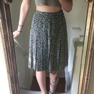 Pleated Scissor Skirt